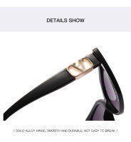 LAMOFUR Brand 2021 Fashion Designer Cat Eye Women Sunglasses Female Gradient Sun Glasses Oculos feminino de sol UV400 22508