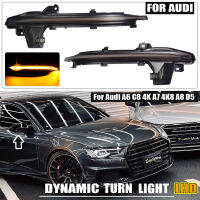 สำหรับ Audi C8 4A A7 4K A8 A6 2019 2020แบบไดนามิกรถด้านข้างกระจก Led ไฟเลี้ยว Light Wing กระจกตัวบ่งชี้โดยตรงเปลี่ยน