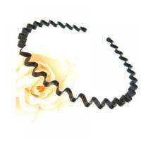 Black Wavy Jewelry Men Decoration Women Hairband Hoop Chain