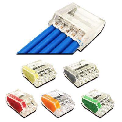 Wire Connectors 252/253/254/255 Compact Mini Fast Wiring Cable Conector For Junction Box Conductors Push-in Terminal Block