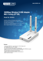 TOTOLINK N300UA 300Mbps Wireless USB Adapter(ลดล้างสต๊อก)