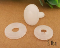 2.0cm WHITE PLASTIC TOY JOINTS FOR DOLLTEDDYANIMAL MAKING--40sets