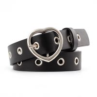 2020 Fashion Woman Belt Ladies Vintage Heart Buckle Pu Leather Belt Trouser Accessories Femme High Quality chain belt