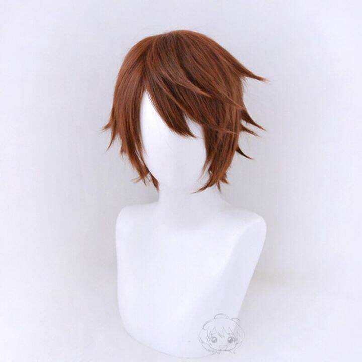 Short brown shop anime wig