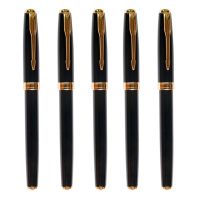 ปากกาหมึกเจล5ชิ้นขนาด0.5มม. แห้งเร็วปากกาเป็นกลางเป็นของขวัญสำหรับปากกาเขียน