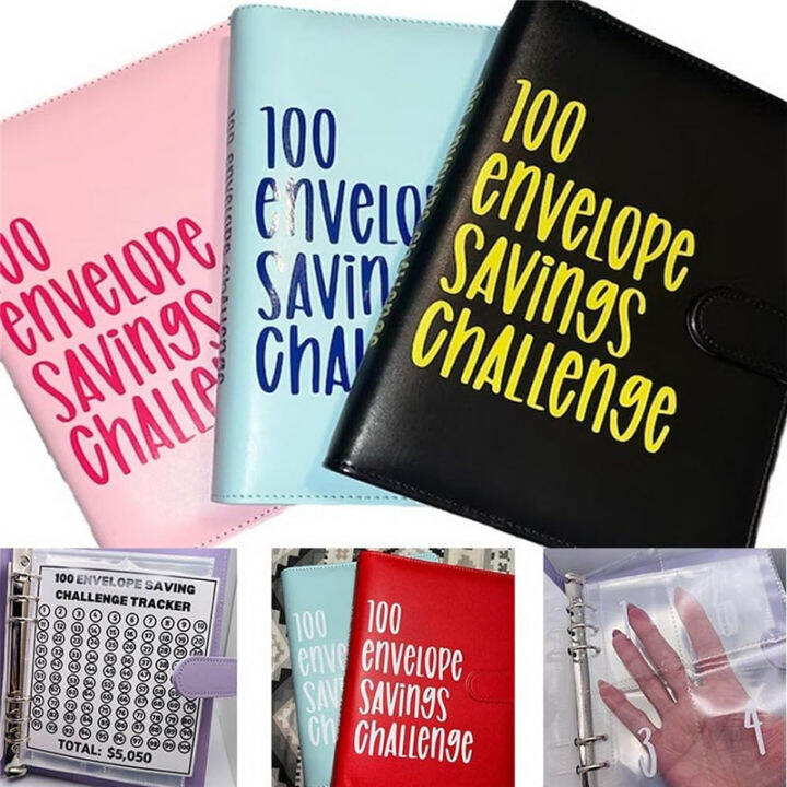 100 Envelope Challenge Binder, Couple's 100-day Money Saving Challenge Binder,Budget Binder with Cash Envelopes (Color : Yellow