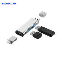 Mini Hub 3 พอร์ต USB 3.0 Hub USB Hub Extensions 2.0 Hub USB Adapter Station Ultra Slim Portable Data Hub PC Labtop USB Splitter-bai shun xin trade