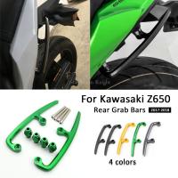 ที่วางแขนอลูมิเนียม CNC รถจักรยานยนต์สำหรับ Kawasaki Z650 Z 650 2017 2018ที่จับราวผู้โดยสารที่นั่ง