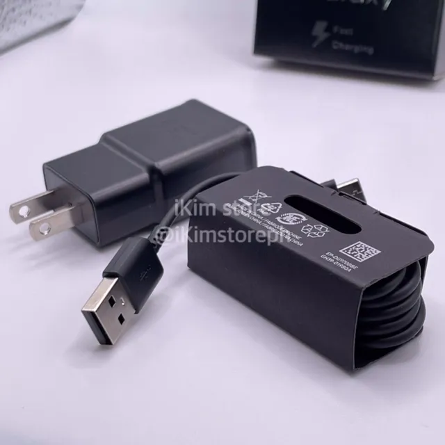 Samsung S10+ Galaxy Fast Charging 15W Adapter and USB to Type C Cable