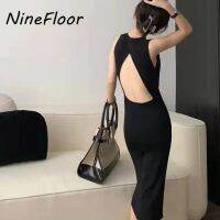 NineFloor ฤดูร้อนเกาหลีสไตล์ Backless ชุด S-2XL S0141