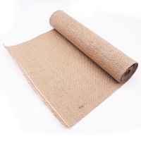 Vintage Burlap Christmas Tassel Table Runner Natural Modern Wedding Home Party Decors DIY Christmas Decoration Table Flag 35x160