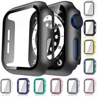 ZZOOI Glass+Case For Apple Watch Serie 7 6 5 4 3 2 1 SE 45mm 41mm iWatch Case 44mm 40mm 38mm 42mm Bumper Screen Protector+Cover Watch