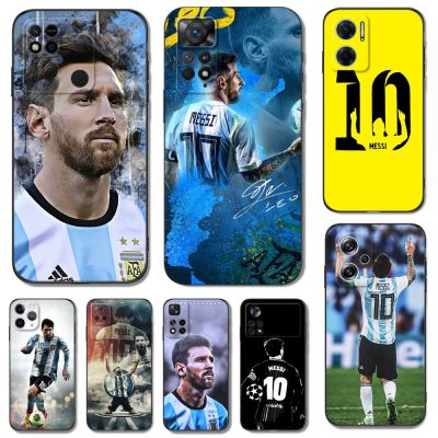 Messi Case For Xiaomi Redmi Note 10 Pro 5G 4G 10S Redmi 10 2022 Phone Back Cover Soft Silicon Black Tpu Argentina Abstract Football Soccer 10