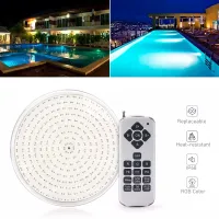 NEW IN 18W 35W LED Pool Light Par56 Swimming Underwater Light Resin Plastic RGB/Warm/White 12V IP68 Waterproof Pond Luz Piscina