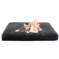 【hot】 Rectangle Dog Bed Washable Cover Non-slip Botton With Kennel Warm Sleepping  Sofa Mats