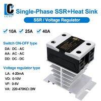 40A 25A 10A 0-10V 4-20Ma 0-5V ตัวควบคุม DA AA DVA เฟสเดียว SSR พร้อมฮีทซิงค์