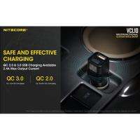 New Nitecore vcl10 QC 3.0 fast charge emergency broken window emergency lighting safety warning multi-function car chargerTH