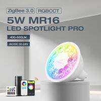 Gledopto ไฟ LED MR16 5W GU5.3สปอร์ตไลท์สี Rgbct สำหรับ500LM AC/DC12 ~ 24V แอป Alexa Conbee RF รีโมทคอนโทรล