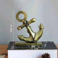 Retro Alloy Marine Anchor Wine Cabinet Home Decoration Accessories Desktop Decoration