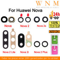 ใหม่ที่มีคุณภาพสูง1ชิ้นสำหรับหัวเว่ย Nova 2 2i 2วินาทีบวก Lite 2Lite 2บวกด้านหลังกลับกล้องเลนส์ฝาครอบแก้วด้วยกาวเปลี่ยน