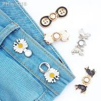 New Adjustable Waist Buckle Button Clasps Sewing Tighten Waistband Waist Clip Slim Waist Ornaments Decor For Jeans Pants Skirts