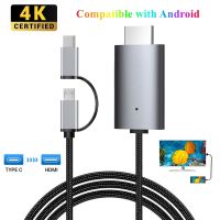 【HOT】 1080P USB C to HDMI-Compatible Cable type-c TV Digital for phone