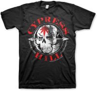 Cypress Hill Officially Licensed South Gate - California Men’s T-Shirt (Black) แฟชั่นแขนสั้นผ้าฝ้าย