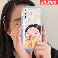 JIUMOO เคสโทรศัพท์ปลอกสำหรับ Samsung Galaxy S20 FE Plus S20อัลตร้าโน๊ต10 Plus Note 20อัลตร้าเคสเคสซิลิโคนกันกระแทกลายการ์ตูนเด็กผู้หญิงสุดสร้างสรรค์สีสันสดใสขอบแบบใสป้องกันเลนส์กล้องเคสนิ่มโปร่งใสง่าย