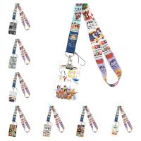 hot！【DT】✔  Animation Fashion TV Show Lanyard Credit Card ID Holder Student Cover Badge Car Keychain