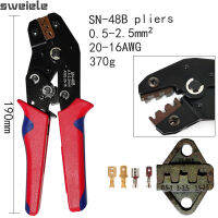 Crimp Tool SN-48B 8-Prong, For Tab 2.8 4.8 4.8 6.3 PlugInsulated Terminal Manual Electrical Repair Pliers Tool Kit