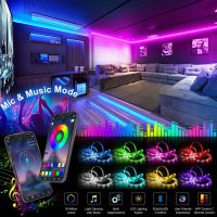 【LZ】 5V Bluetooth USB Led Strip Light 5050 RGB LED Lights Flexible Ribbon Diode Tape Phone APP Control TV Backlights Room Decoration