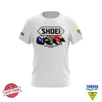 [พร้อมสต็อก] 100 Baju SHOEI J Force 2 JF2 Yamaha โรงงานแข่งรถจักรยานยนต์เสื้อยืด