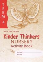 แบบฝึกหัดภาษาอังกฤษอนุบาล Kinder Thinkers Nursery Term 4 Activity Book