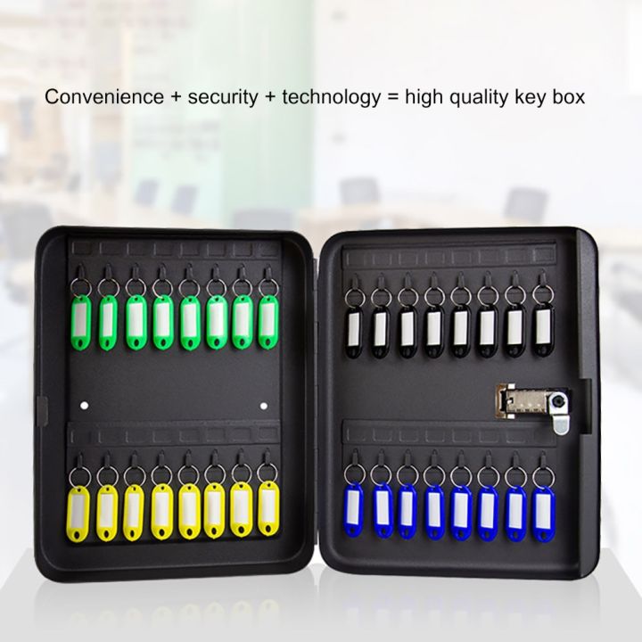 ตู้กุญแจติดผนังใส่รหัสล็อคนิรภัย-keybox-กล่องเก็บของ36คีย์การ์ดสำหรับบริษัทบ้านสำนักงานแขวนกุญแจรถ