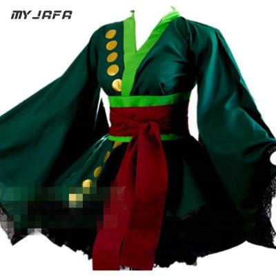 Roronoa Zoro Cosplay Costume Women Lolita Kimono Dress