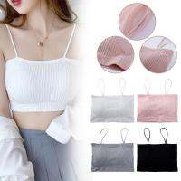 Tube Top Beauty ดีไซน์ท่อแขนกุดกลับชุดชั้นในเซ็กซี่สไตล์เกาหลี Croptop สำหรับผู้หญิงในฤดูร้อน C7G9