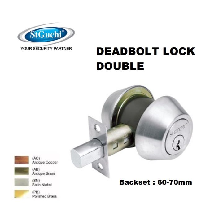 ST GUCHI DEADBOLT LOCK - DOUBLE / SINGLE / HALF | Lazada