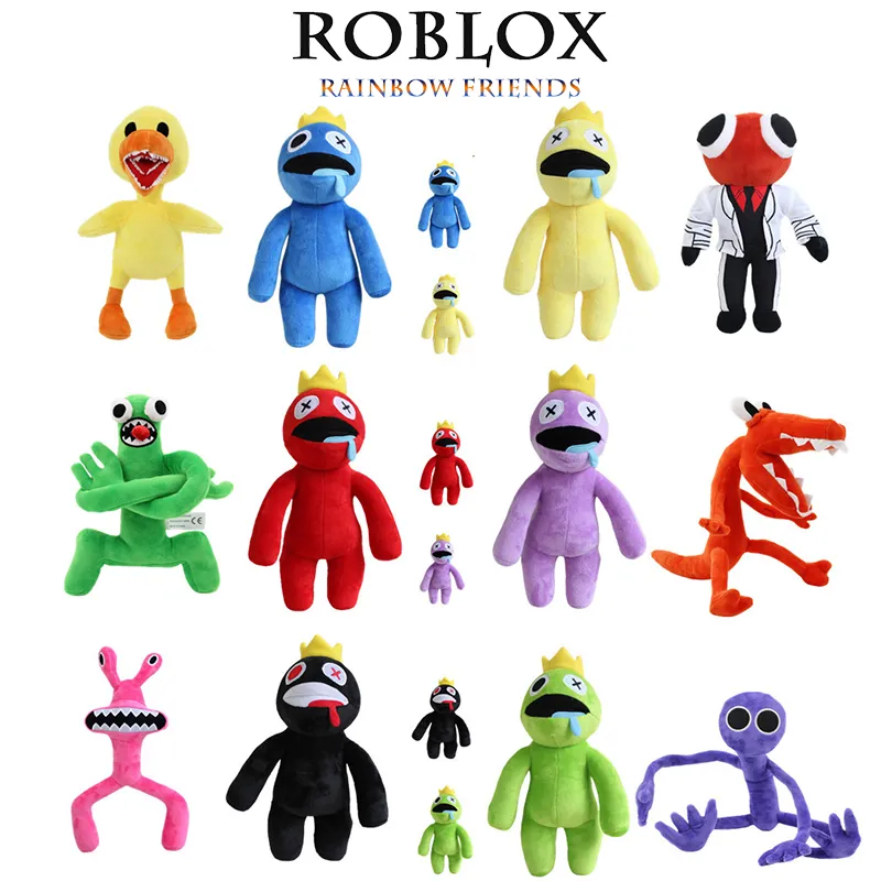 Roblox Rainbow Friends Blue Plush Toy Purple Stuffed Doll Kid Gift