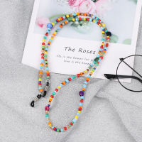 SUBEI Sweet Women Colored Beads Reading Glasses Anti-slip Glasses Chain