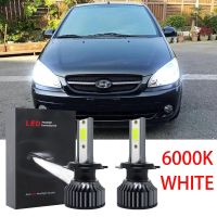 หลอดไฟหน้ารถยนต์ LED 6000K สําหรับ Hyundai Getz Year 2004 TO 2009 2 ชิ้น 2PCS