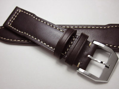 Handmade Watch band Genuine Leather casual strap 22mm 21mm 20mm dark brown strap Bracelet Retro Wristband watch accessories