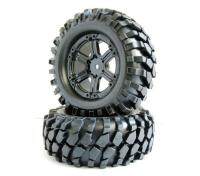 Free Shipping 4pcs 1.9 inch RC Crawler tires tyres wheels fit for LAND ROVER D90 F350 Axial SCX10 car models