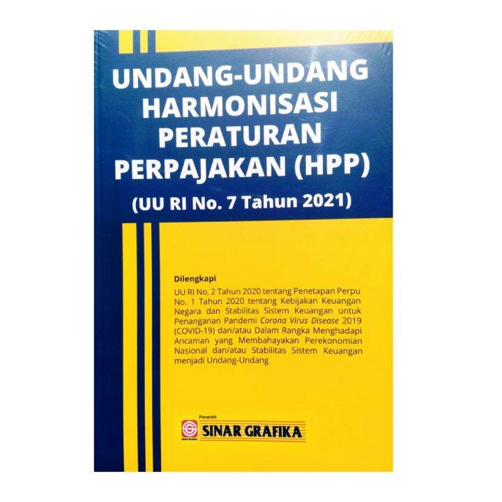 Undang Undang Harmonisasi Peraturan Perpajakan HPP UU RI No. 7 Tahun ...