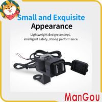 ManGou กันน้ำ ที่ชาร์จรถจักรยานยนต์ มือจับรถจักรยานยนต์Charger กันน้ำ Dual USB 9V-24V 9V-90V Charger ที่ชาร์จเร็วกันน้ำ