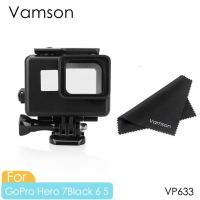 Vamson ซองกันน้ำใต้น้ำสำหรับ Go Pro 60เมตรสำหรับ Gopro Hero 7 6 5สีดำชุดอุปกรณ์เสริมดำน้ำฝาครอบป้องกัน Vp633หุ้ม