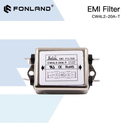 Fonland Power EMI Filter CW4L2-10A-T / CW4L2-20A-T Single Phase AC 115V / 250V 20A 50/60HZ OEM Replacement Free Shipping