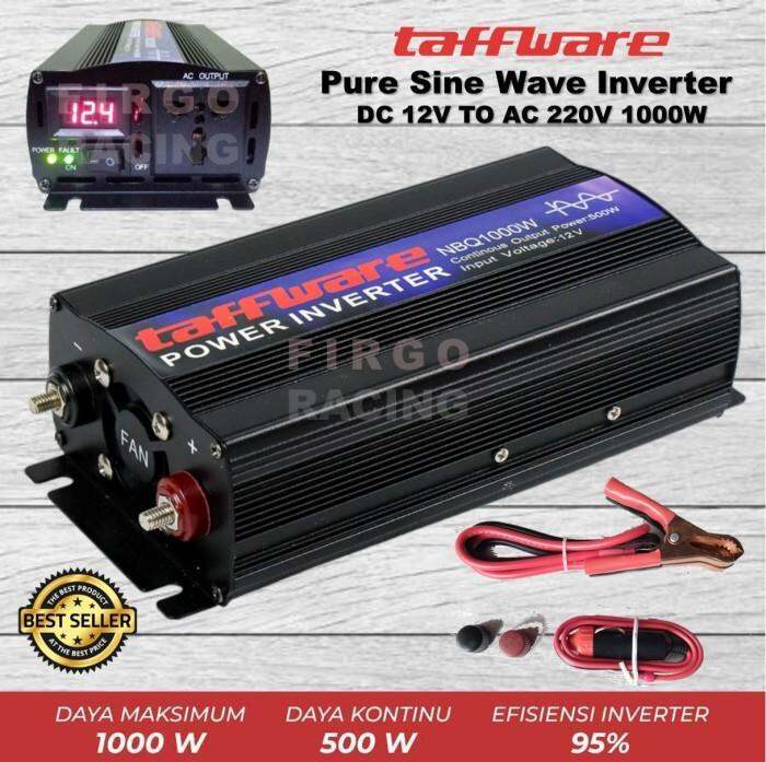 INVERTER PURE SINE WAVE 1000 WATT GELOMBANG SINUS MURNI 12V TO 220V ...