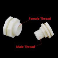 ABS 1/2" 3/4" 1" BSP Male Thread Thread/Female thread Water Tank Connector Plastic Pipe Fitting For Fish Tank Aquarium DIY Watering Systems Garden Hos