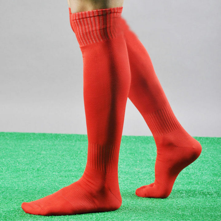 ถุงเท้ากีฬาฟุตบอลสำหรับเด็กถุงเท้าฟุตบอลเด็กชายถุงเท้าฟุตบอลผู้ชายถุงเท้ายาวกว่าถุงเท้าสูงถึงเข่า