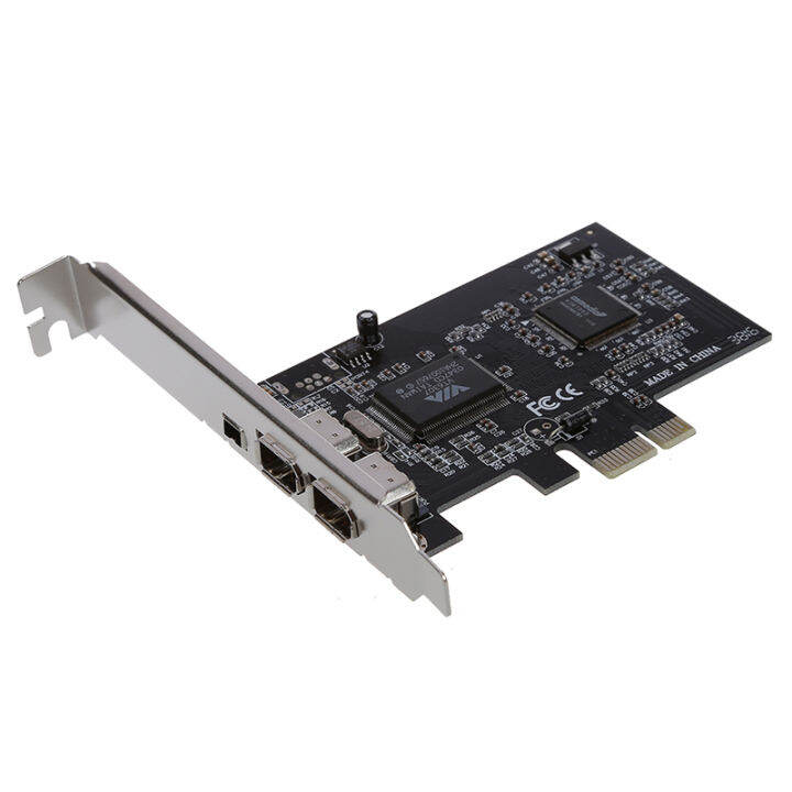 PCI Express x1 PCIE FireWire 1394a IEEE1394 Controller Card 3 Port For